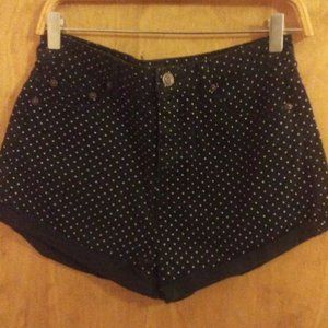Forever 21 polka dot denim shorts size 27 Small